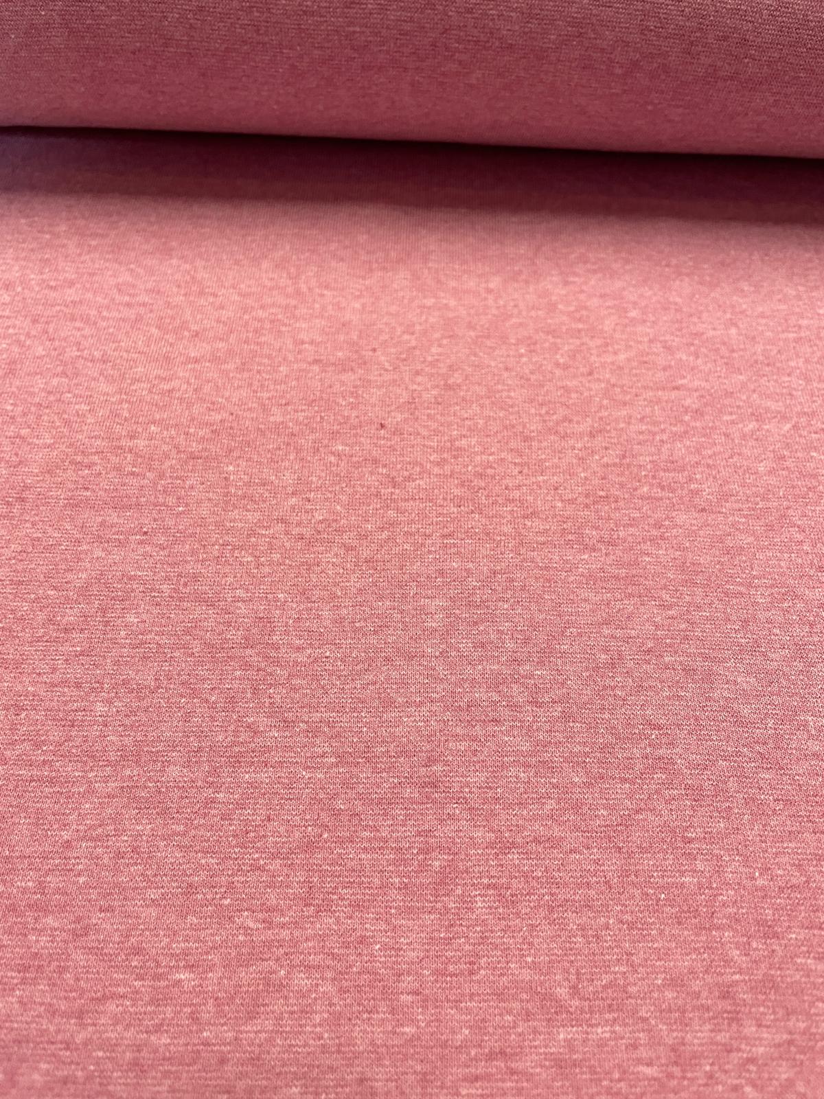  Bündchenstoff  pinkrosa melange  hell